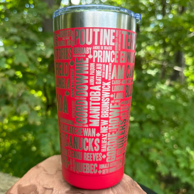 The 'Canada' 20 oz Stainless Steel Tumbler Mug