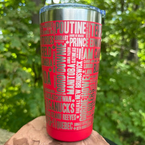 The 'Canada' 20 oz Stainless Steel Tumbler Mug