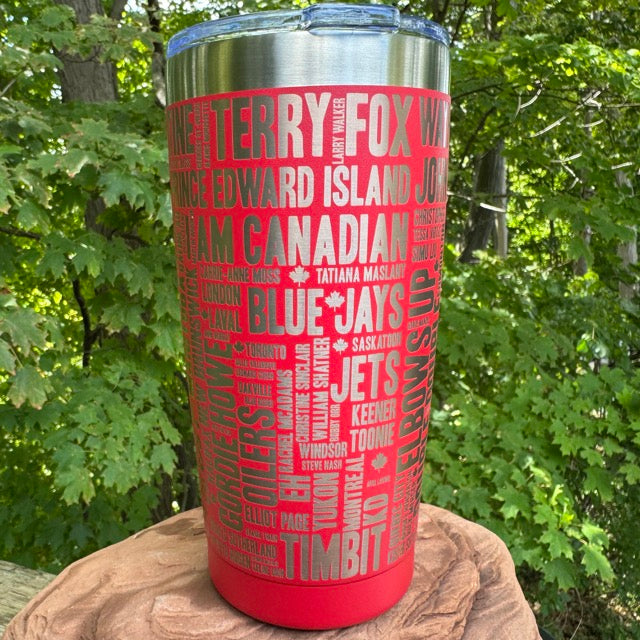 The 'Canada' 20 oz Stainless Steel Tumbler Mug