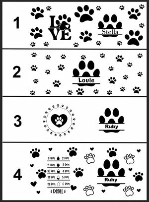 Pet 32oz Water Bottle with two integrated feeder/water bowls.