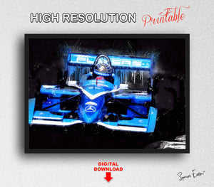 Greg Moore Forsythe Racing Watercolor Digital Download