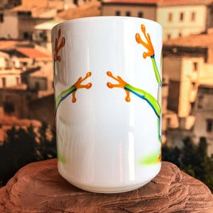 Fabulous Frog Mug -Tree Frog Coffee Mug. Front