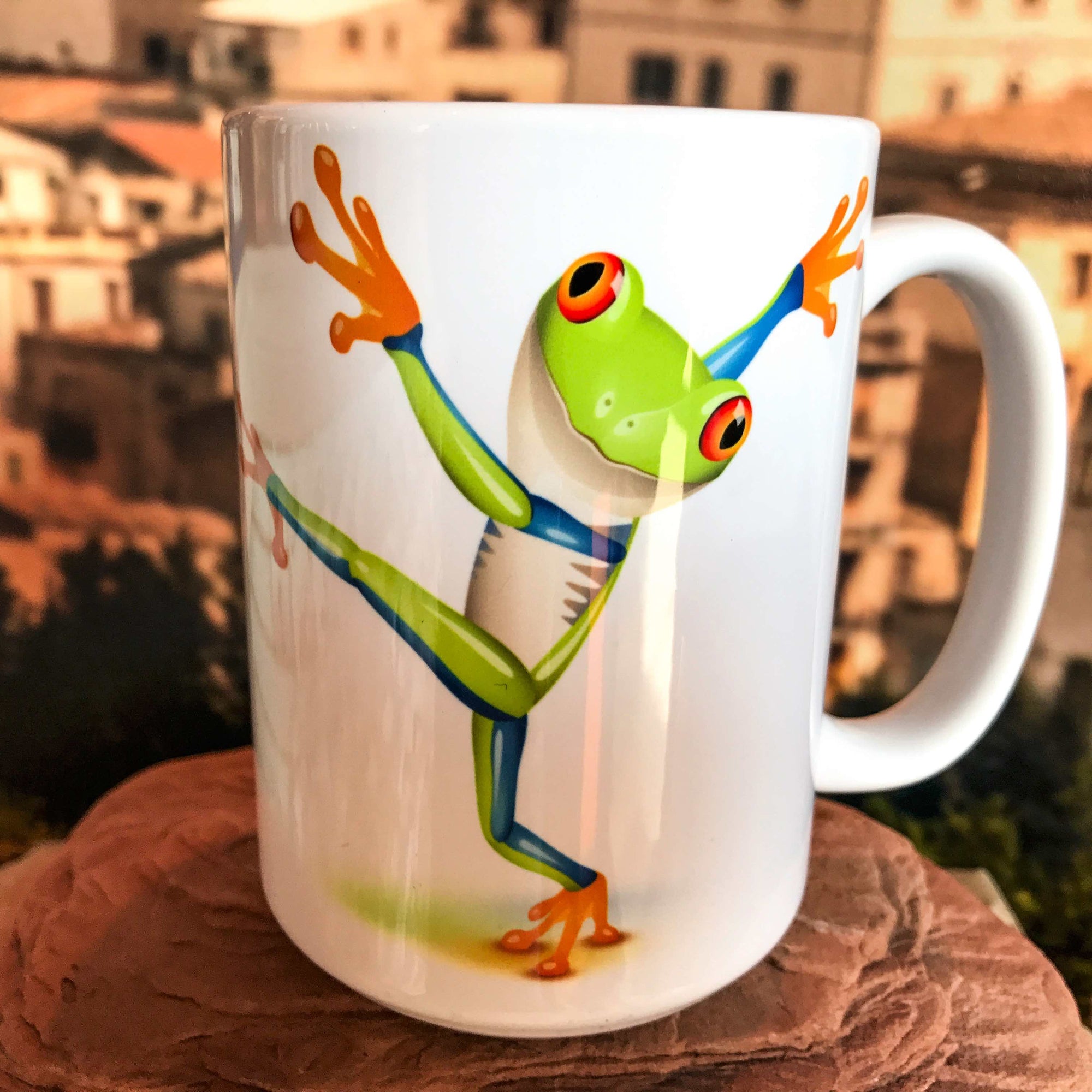 Fabulous Frog Mug -Tree Frog Coffee Mug. Right
